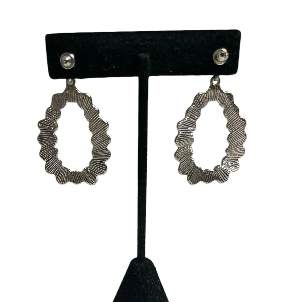 NWT 3 for $20 Teardrop Silver & Turquoise Dangle Pierced Earrings “you pick 3” - Picture 4 of 5